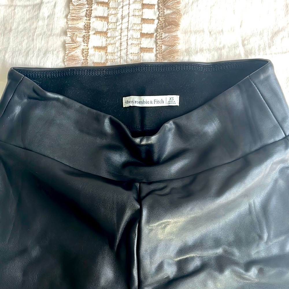 Abercrombie and Fitch, leather leggings